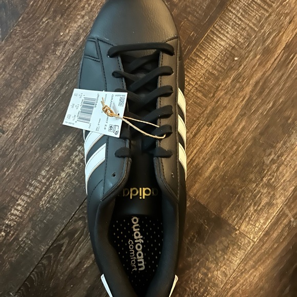 Adidas Men’s Grand Court 2.0 Black and Gold Sneakers - Picture 4 of 6